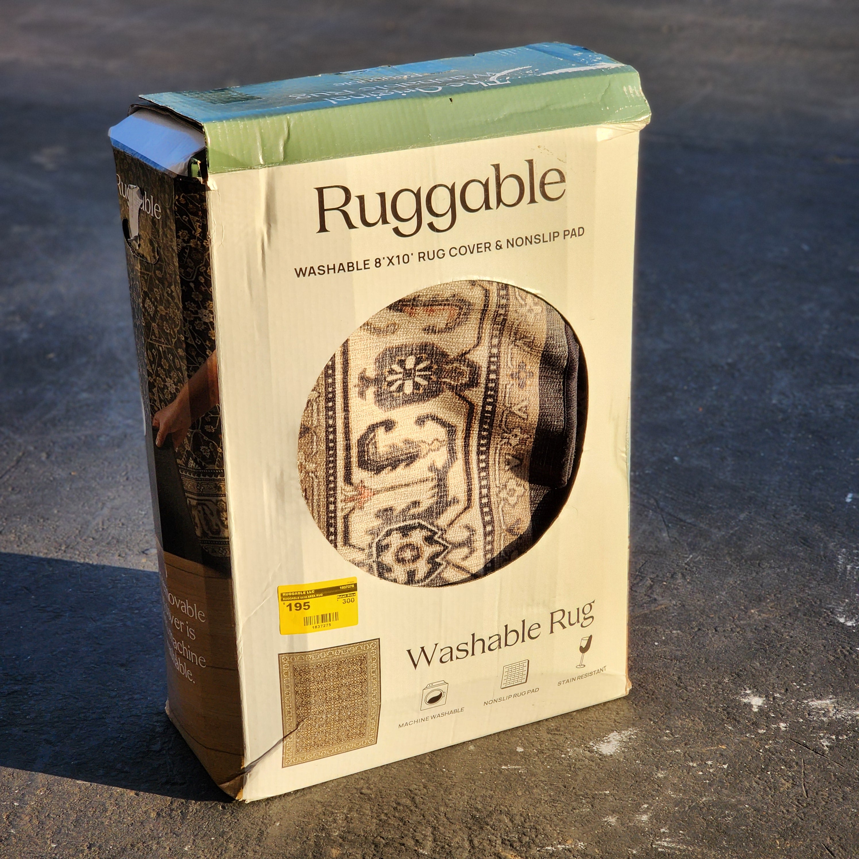 RUGGABLE 8X10 AREA RUG RUGGABLE 8X10 AREA RUG